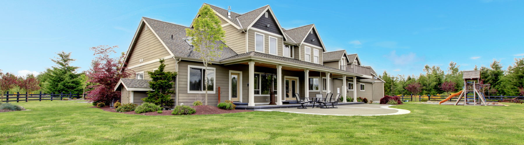 Home insurance represented by street view of a house